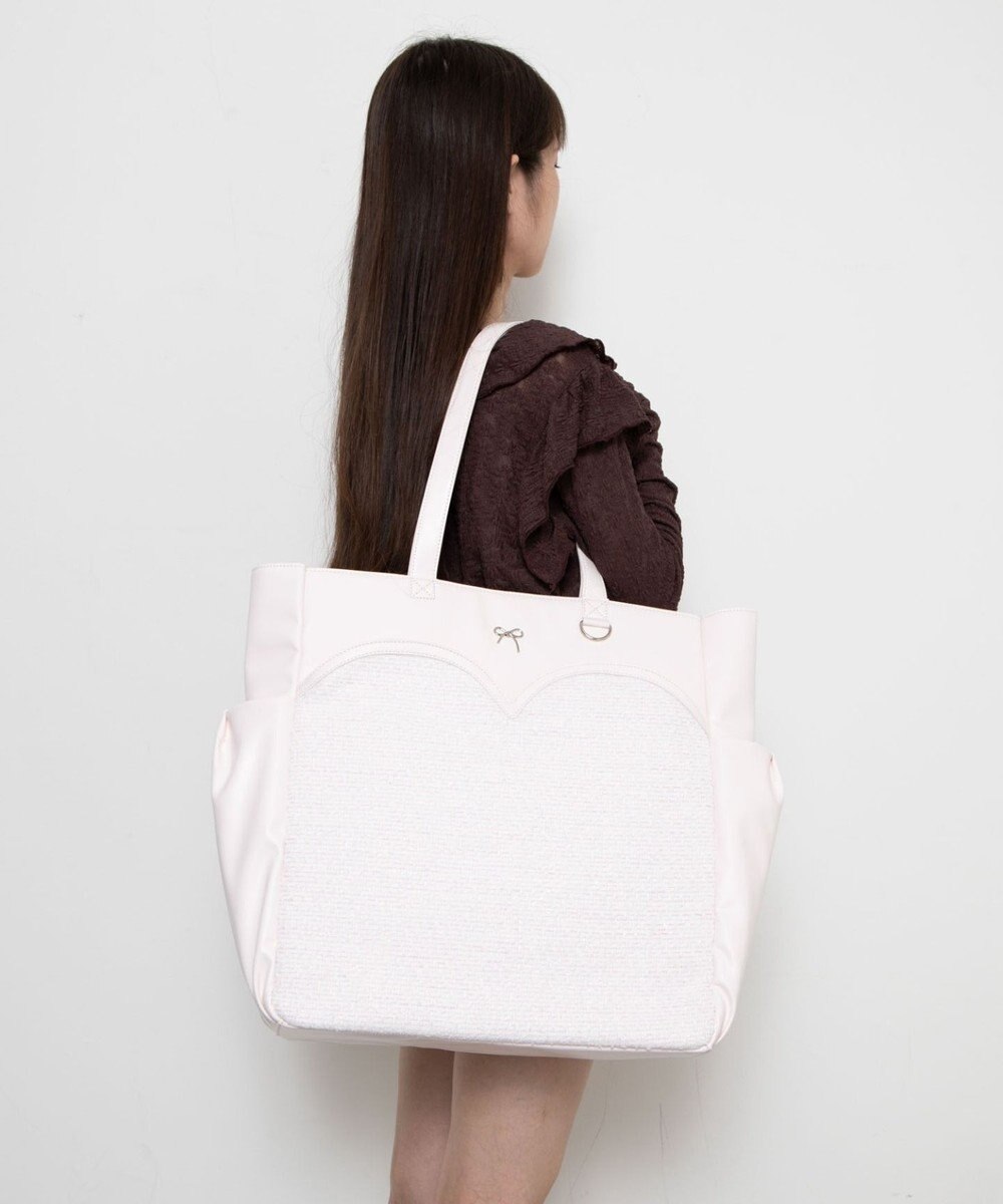 WEGO 【痛バ＆推し活グッズ】ハートポケットうちわBIGトートバッグ 