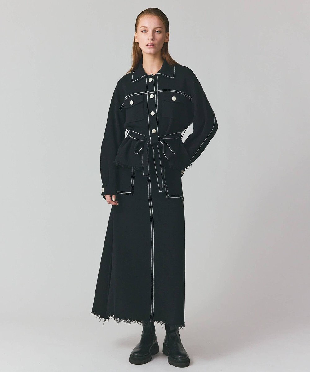 GRACE CONTINENTAL ニットワークジャケット 