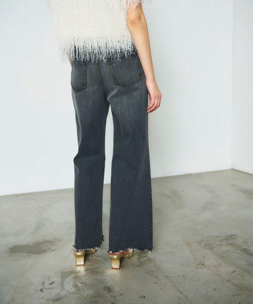 GRACE CONTINENTAL ルーズフレアデニムパンツ 