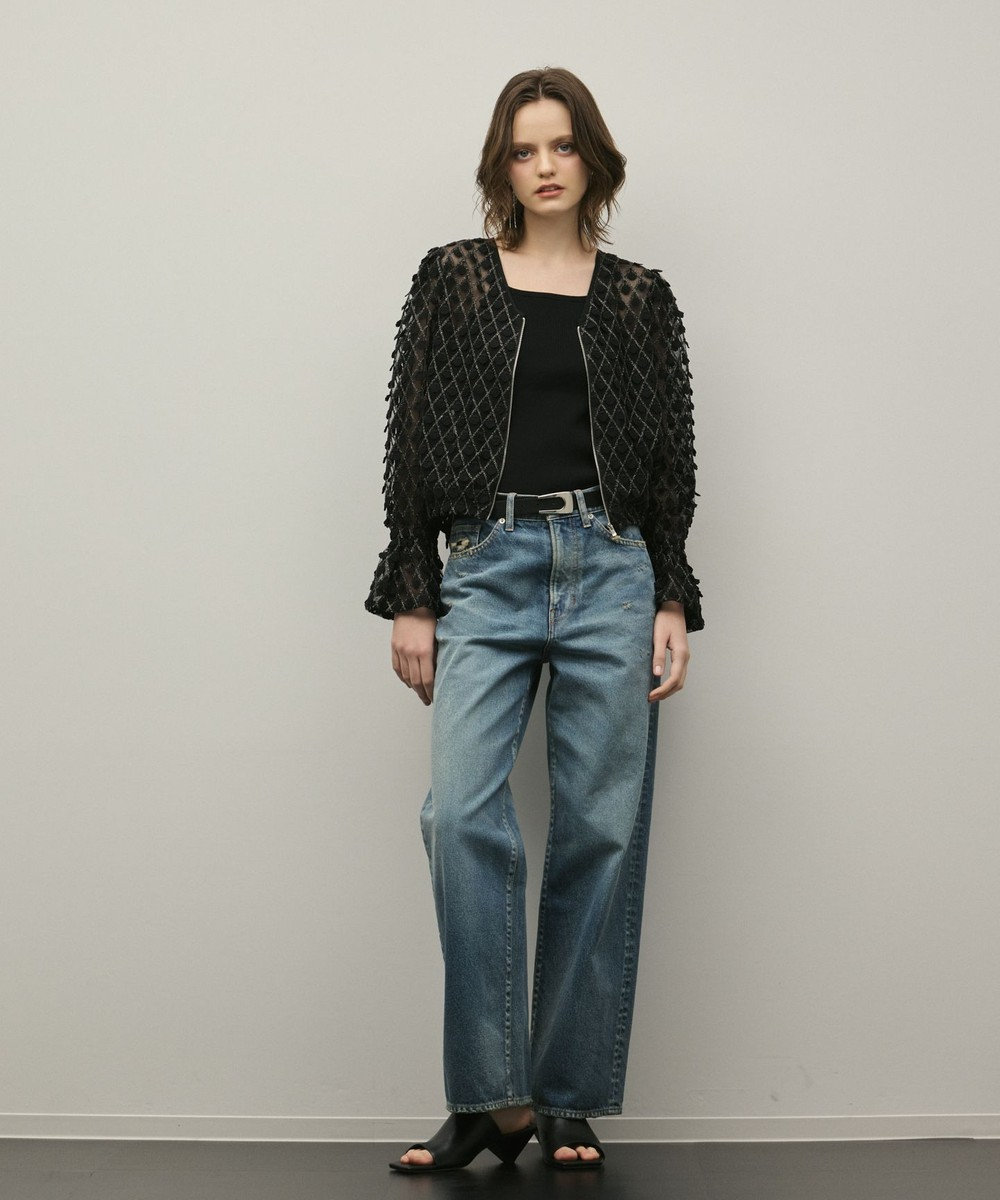 GRACE CONTINENTAL モチーフチュールブラウス 