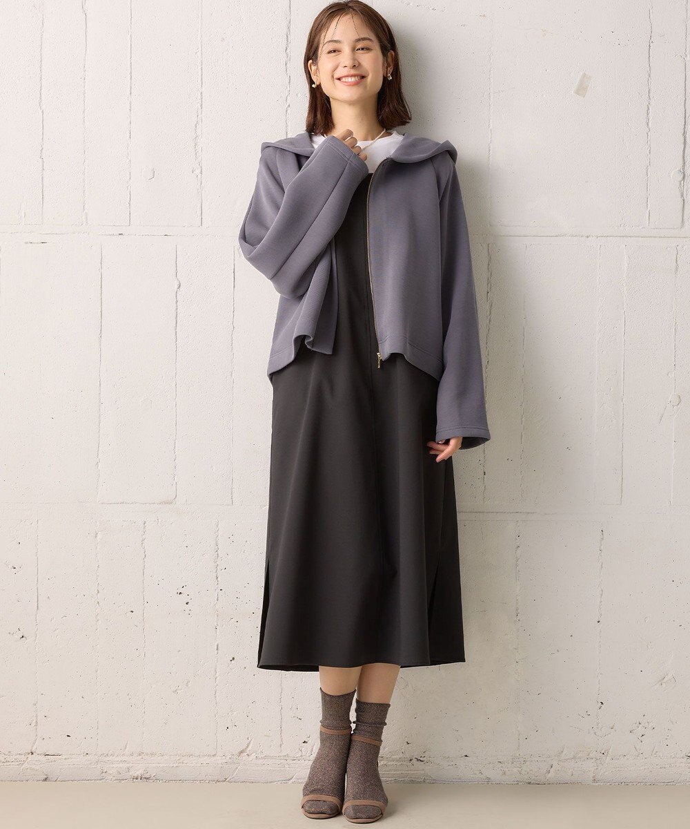 組曲 ダンボールジャージー ジップ パーカー 