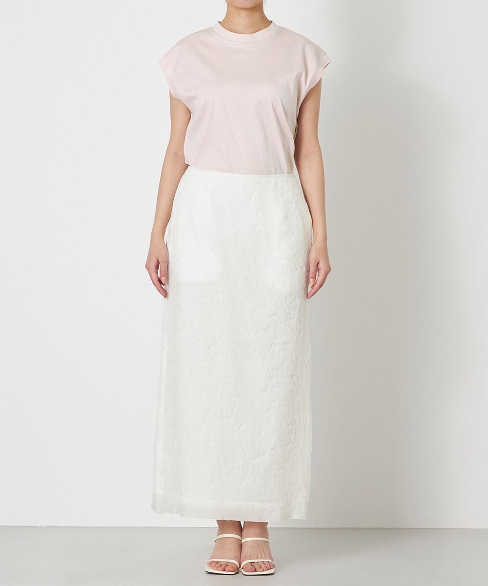 NAVE 【Nave・洗える/シアー素材】クラッシュオーガンジー スカート 