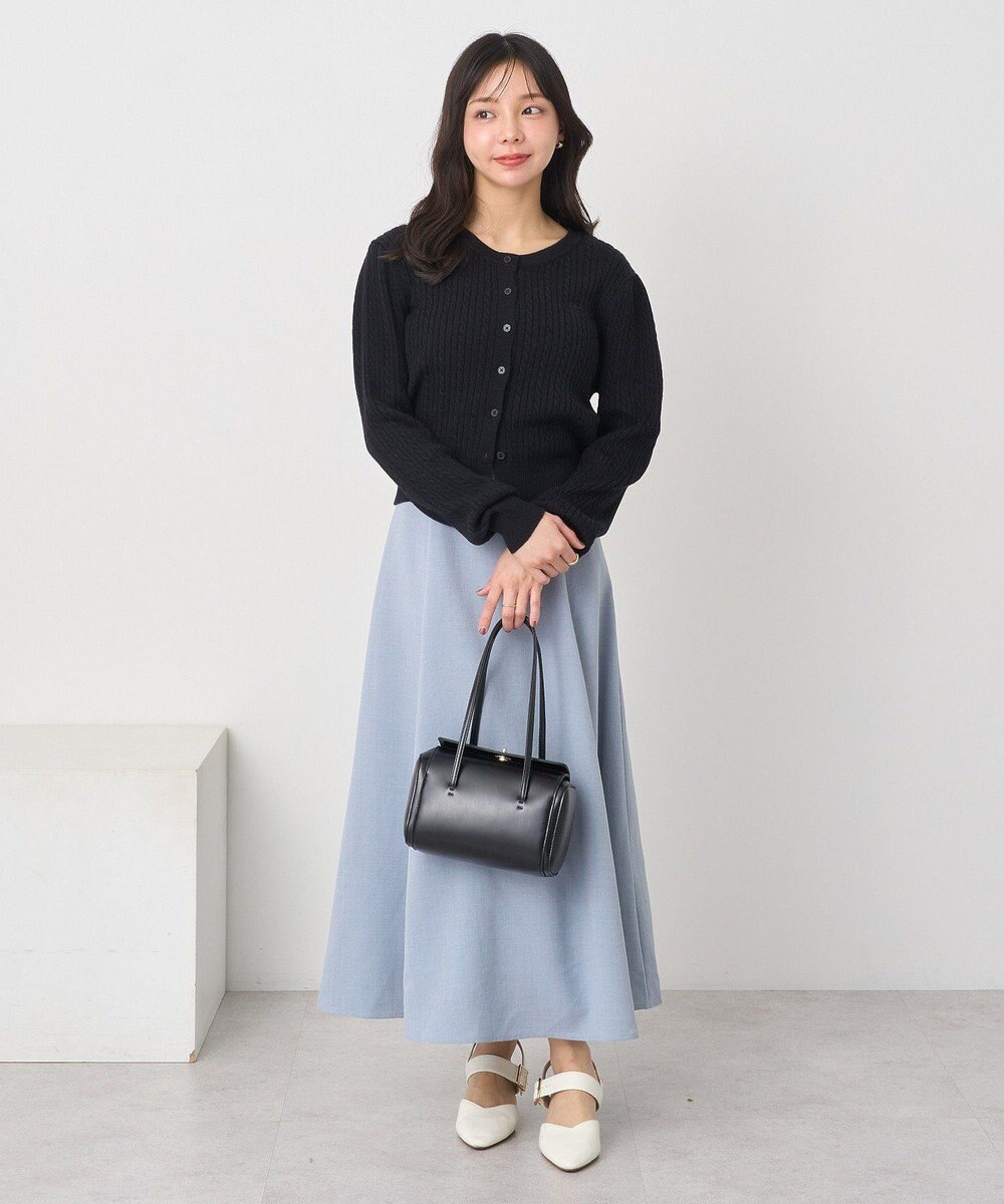 earth music&ecology ミニケーブルコンパクトカーディガン 