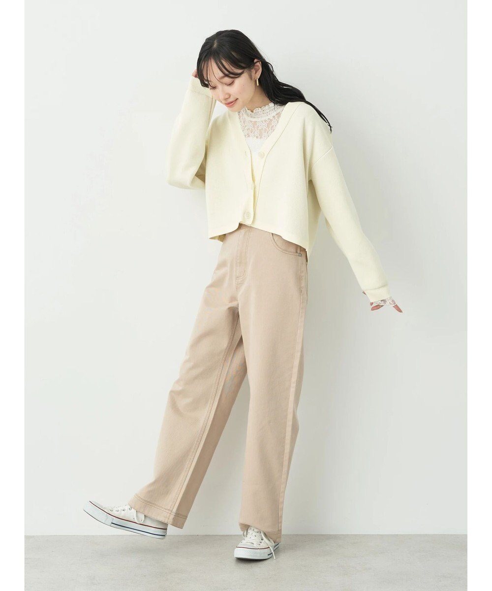 earth music&ecology コットンツイルバギーパンツ 