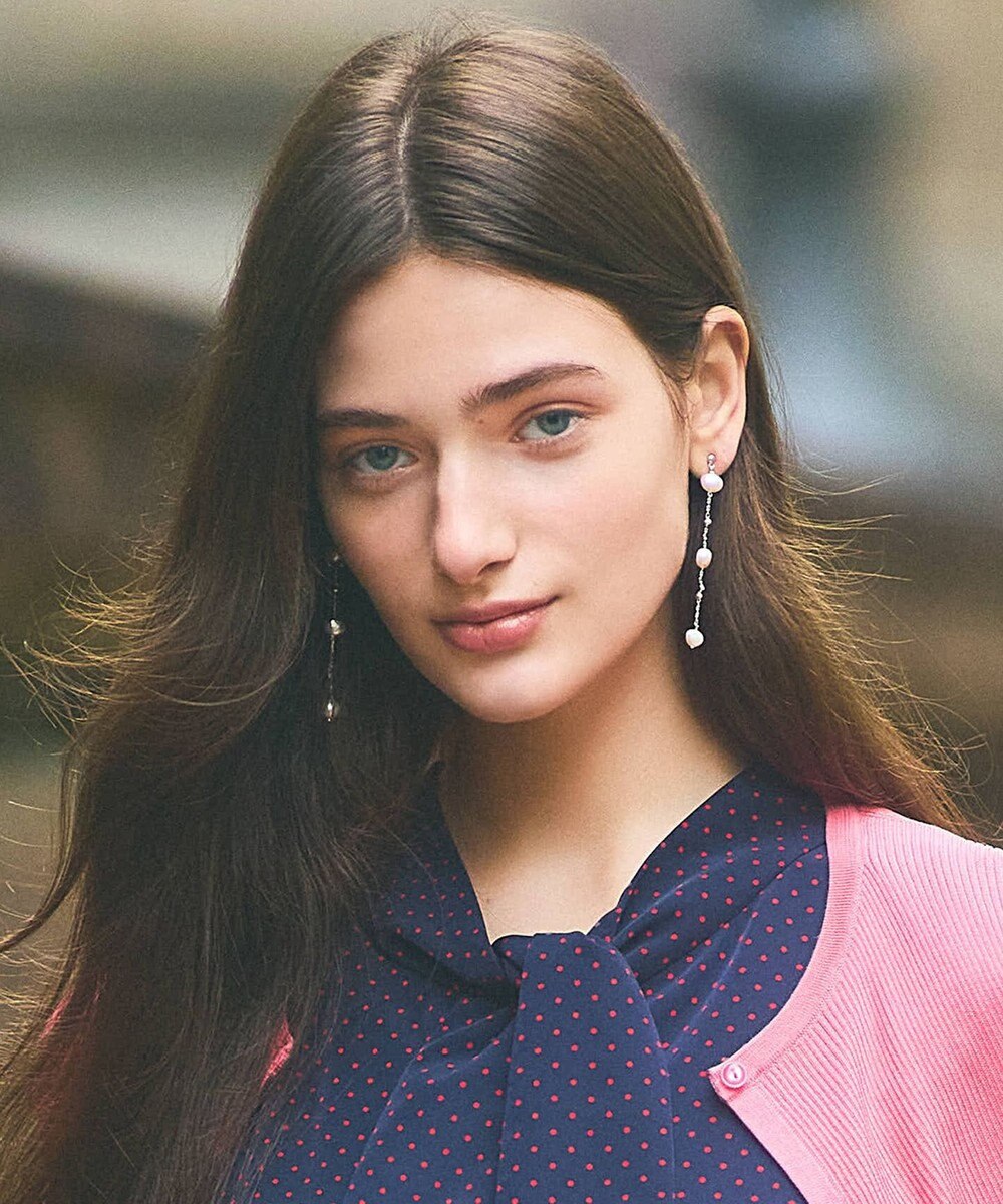 TOCCA PEARL STATION EARRINGS 淡水バロックパール イヤリング 