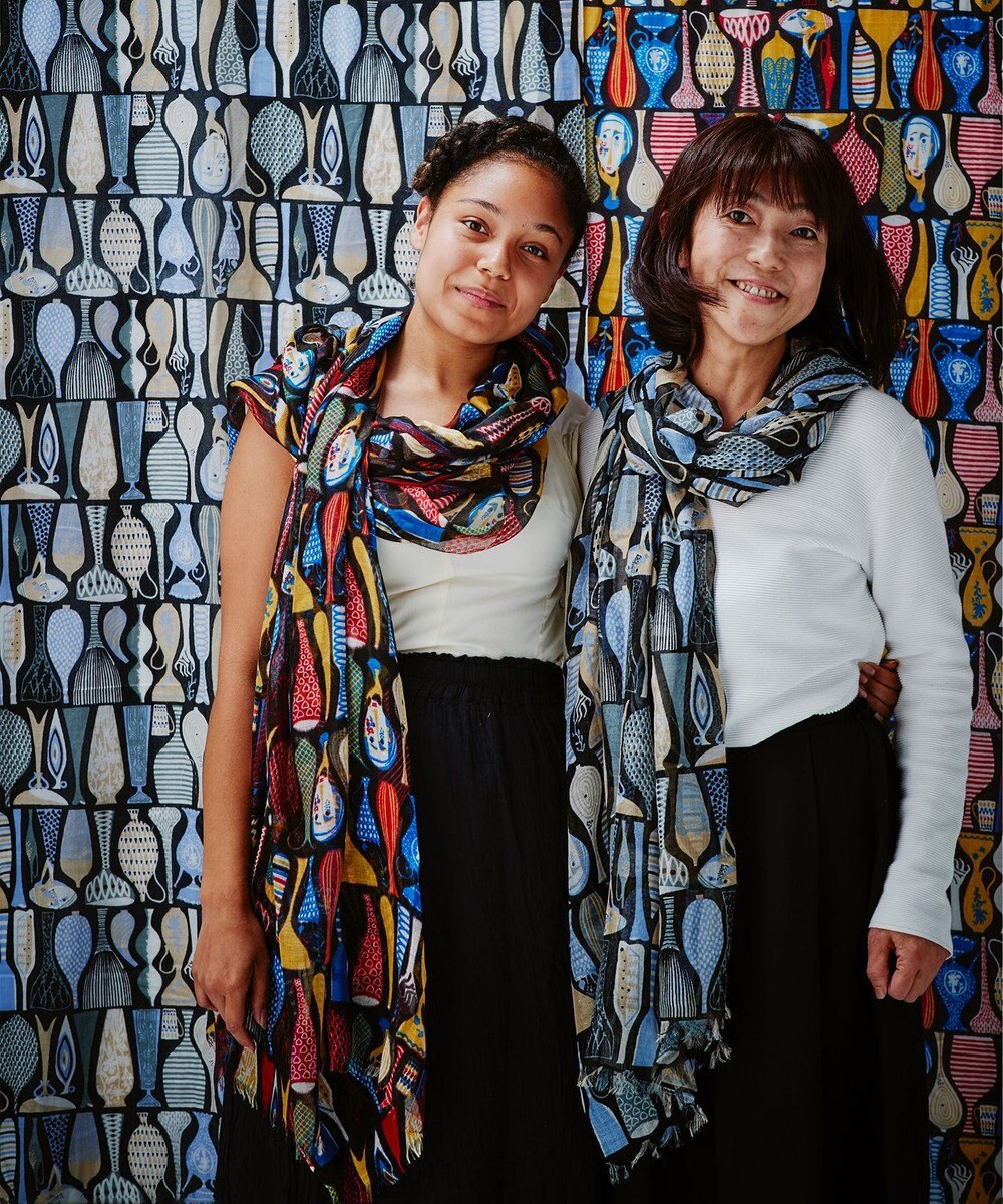 muto スティグリンドベリ ポテリー シルクカシミヤストール 