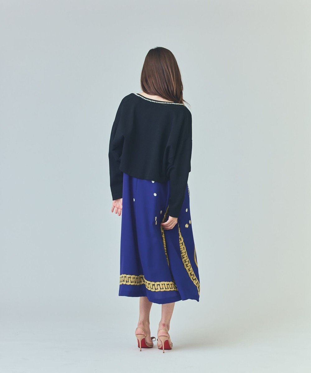 GRACE CONTINENTAL パールショートカーディガン 