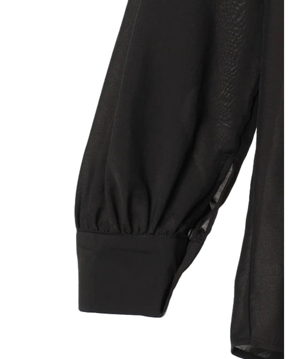 earth music&ecology フリルスリーブシャツ 