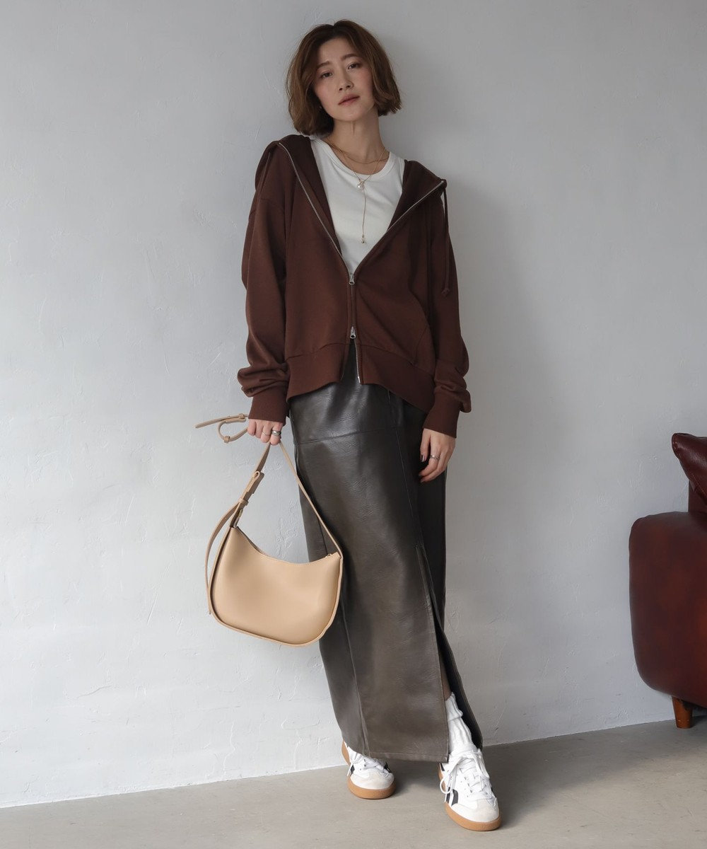 WEGO 【ユニセックス着用ITEM/MLサイズ展開】コンパクトフィットダブルZIPパーカー 