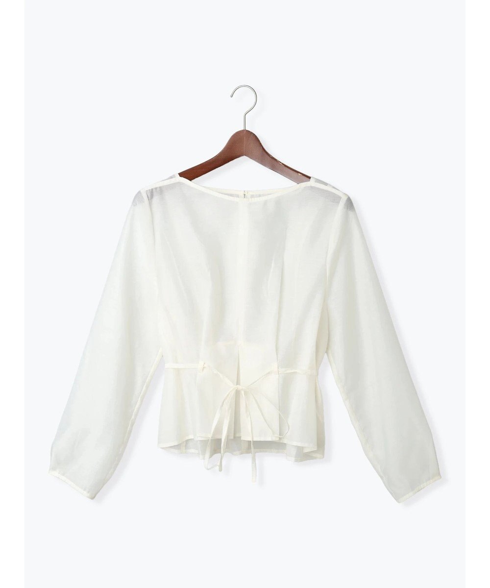Te chichi ナローリボンシアーペプラムブラウス《2025Autumn catalog vol.2 item》 