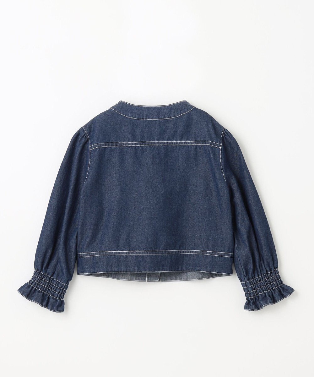 組曲 KIDS 【110-140㎝】ラウンドカラー デニムジャケット 