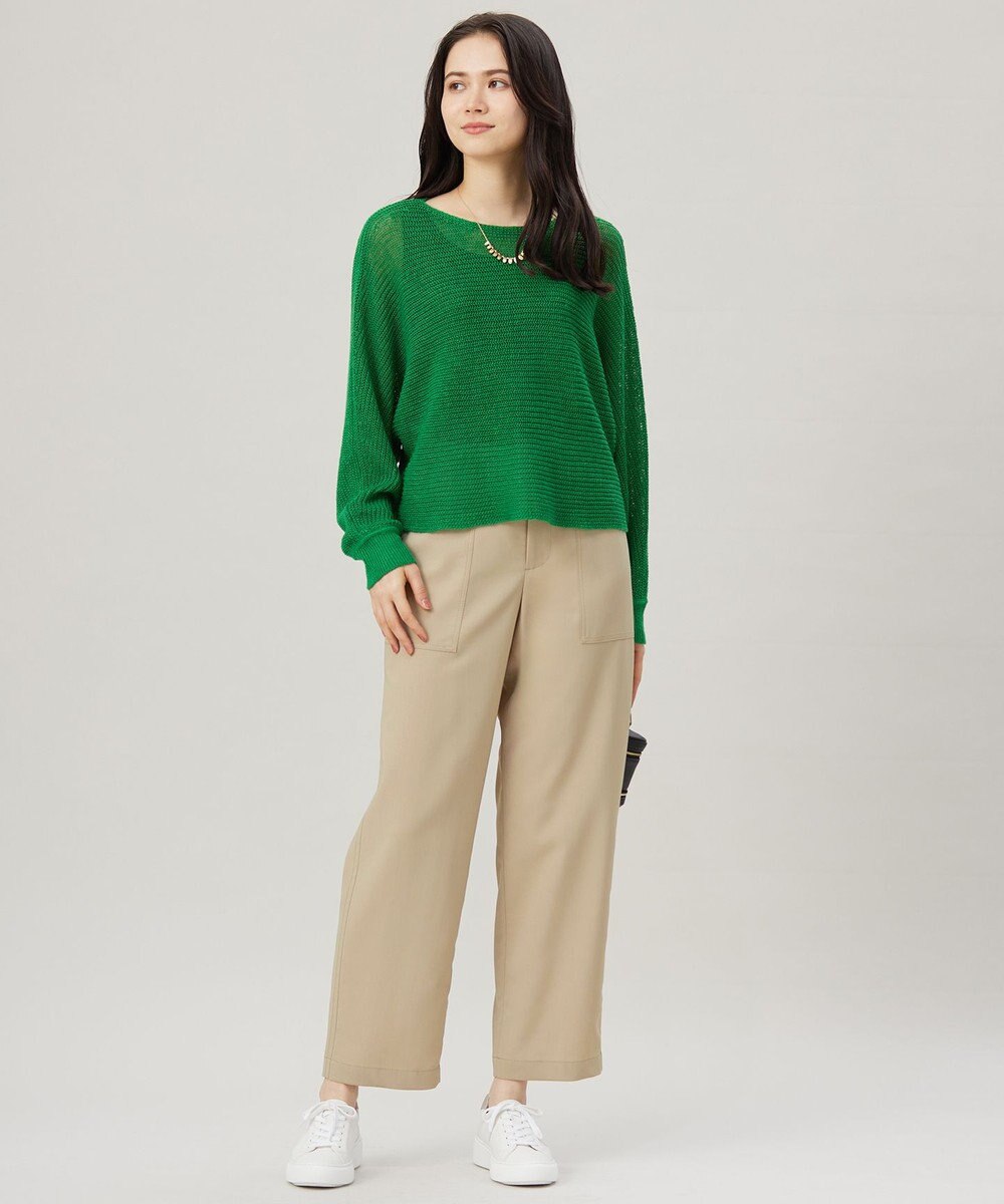 自由区 L 【洗える】ストレッチライトツイルベイカー パンツ 