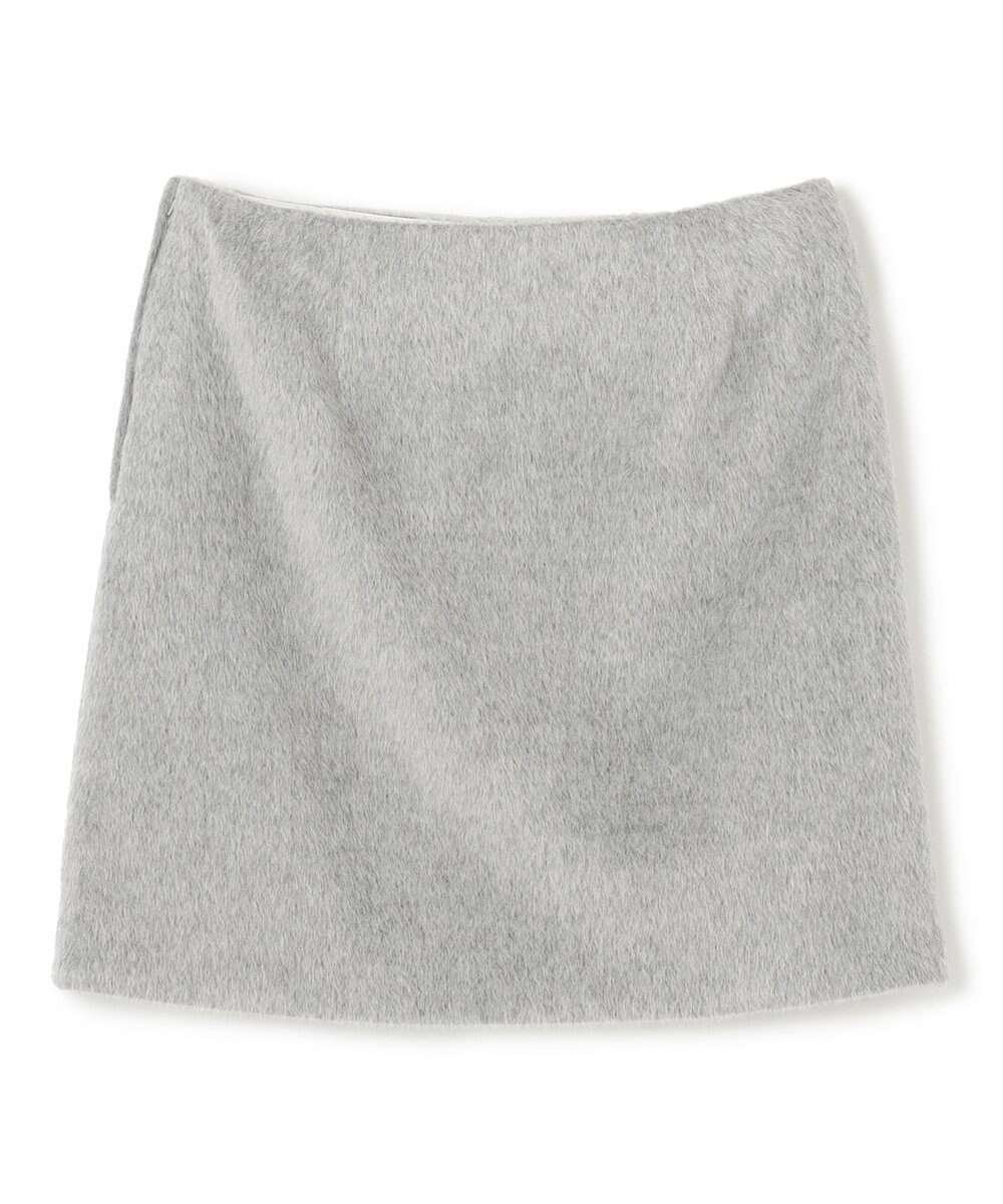BEIGE， COURBE / アルパカ混ミニ丈スカート 