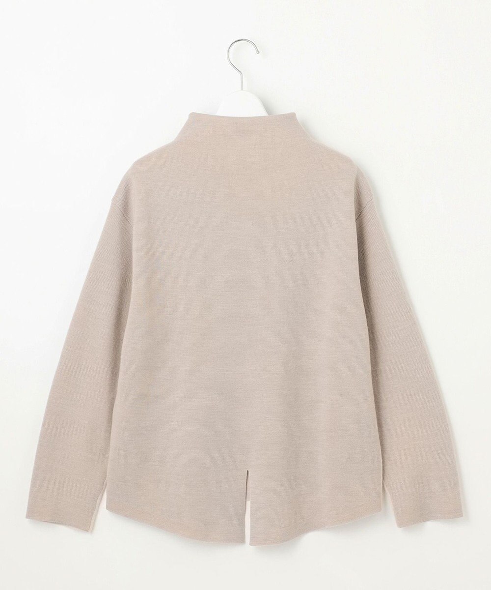 自由区 【セットアップ対応・洗える】ウールミラノボトルネック ニット 