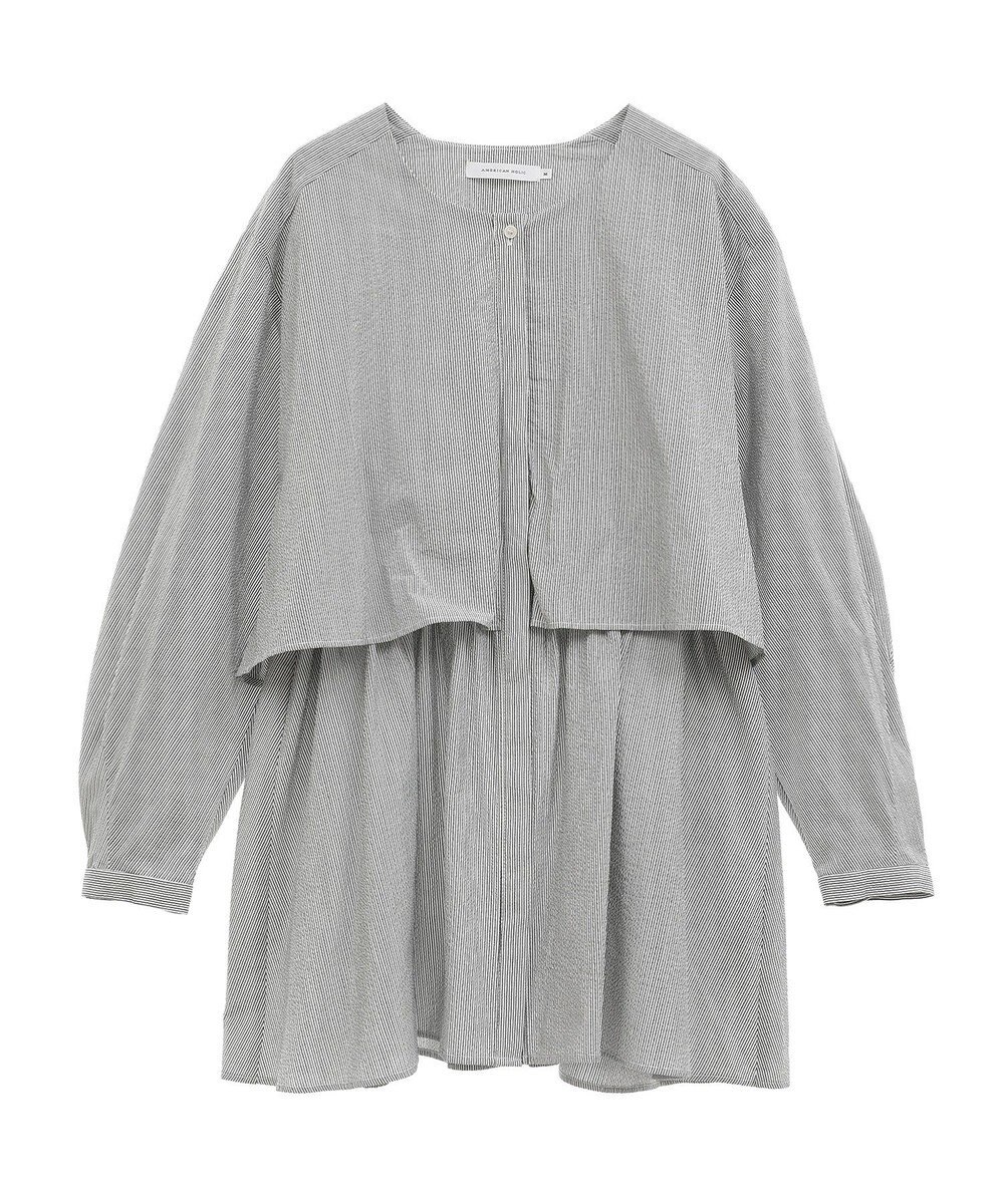 AMERICAN HOLIC サッカーティアードロングブラウス 