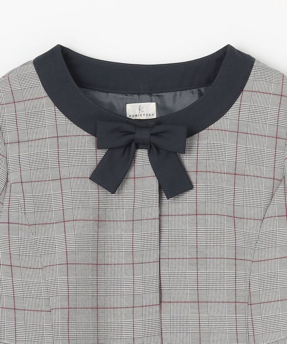 組曲 KIDS 【150-170㎝】グレンチェックジャケット＆プリーツワンピース セット 