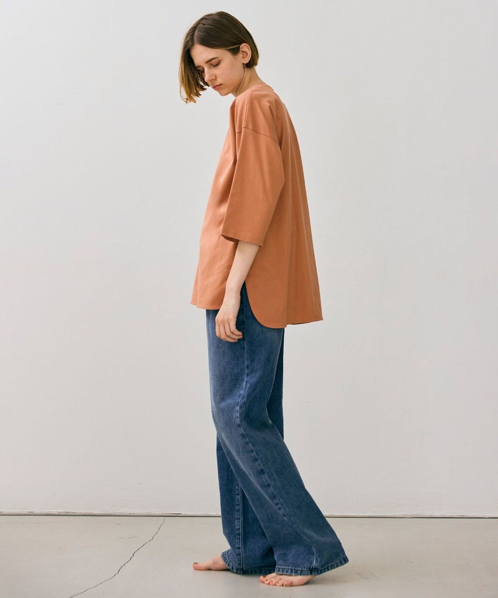 BEIGE， 【BEIGEecru/WEB限定・洗える】JERSEY STITCH / コットンオーバーサイズトップス 