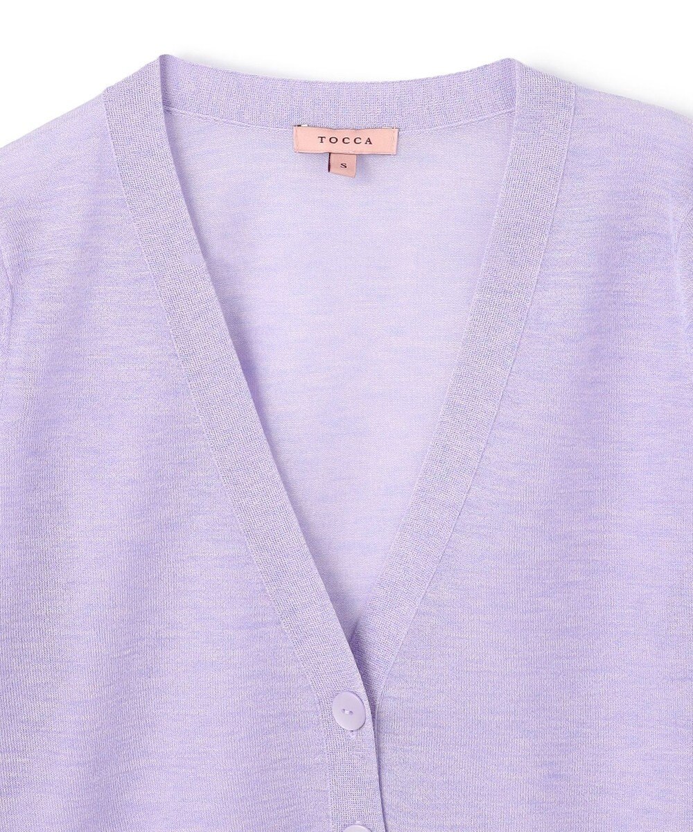 TOCCA 【美人百花掲載】SHEER BUBBLE KNIT ニットカーディガン 