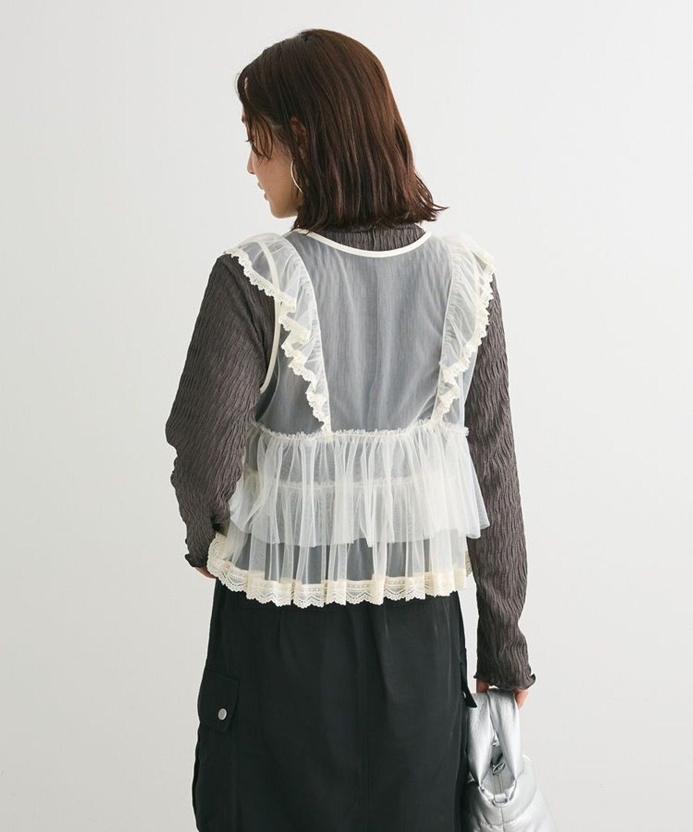 Green Parks ・ＥＬＥＮＣＡＲＥ　ＤＵＥ　チュールラッフルベスト 