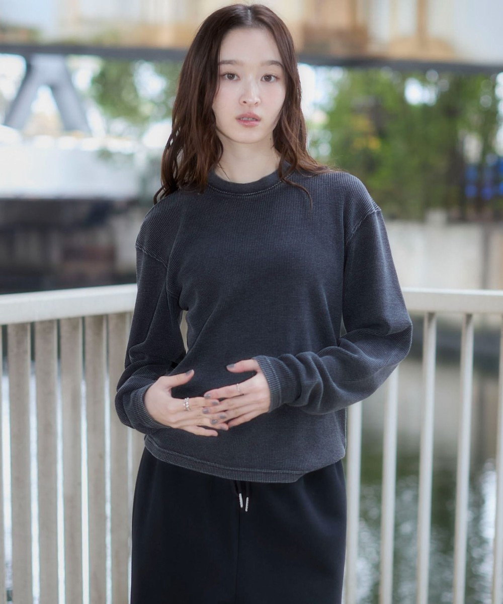 WEGO 【ユニセックス着用ITEM/MLサイズ展開】ワッフルT（LS） 