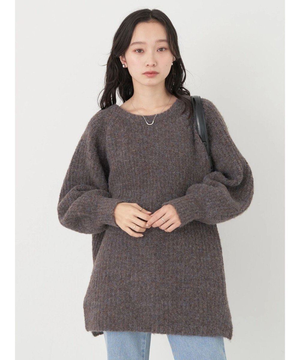 earth music&ecology ふわふわメランジチュニック 