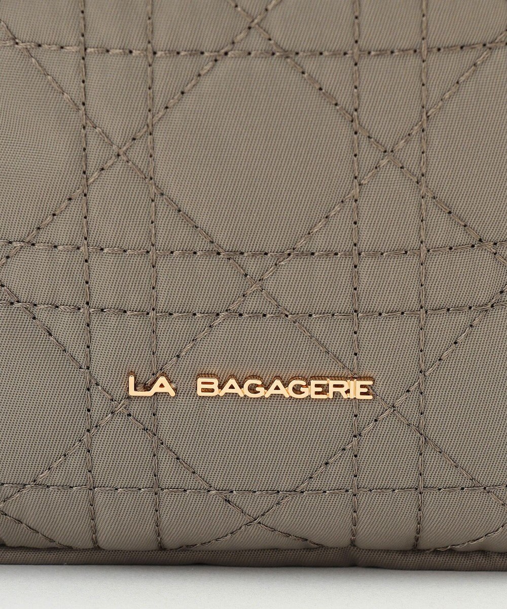 LA BAGAGERIE グリッドキルティングショルダー 