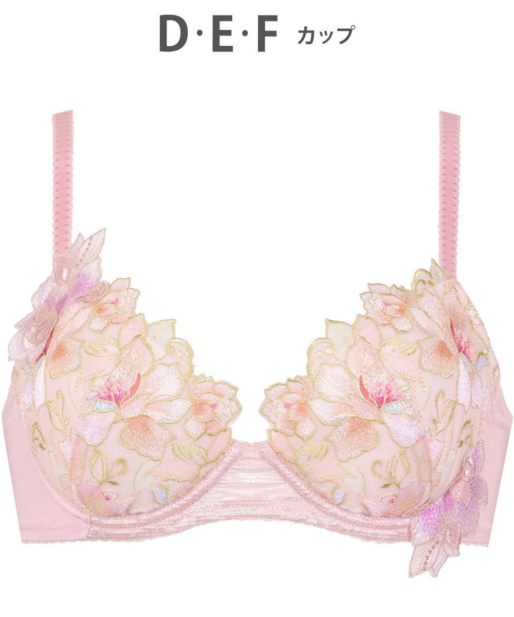 Wing ブラジャー Wing Lesiage ふっくら、まる胸メイク 背中にやさしくフィット 【2860シリーズ】 パッド有 ブラ PB2860 ウイング／ワコール 