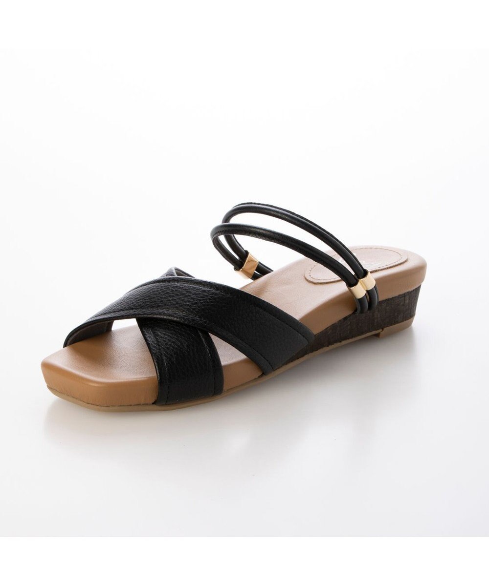 ing <ing>クロスベルトストラップサンダル 