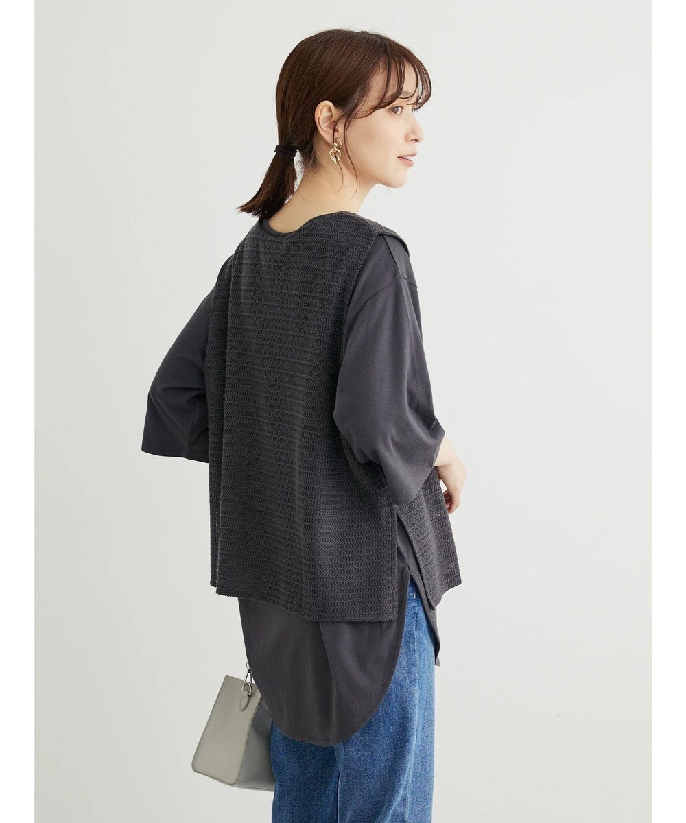 Green Parks ＳＥＴ２点　メッシュベスト＋半袖カットチュニック 