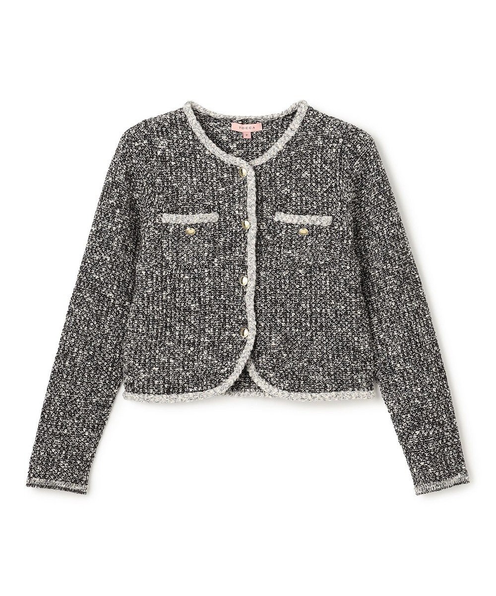 TOCCA TWEEDY MAZE ニットジャケット 