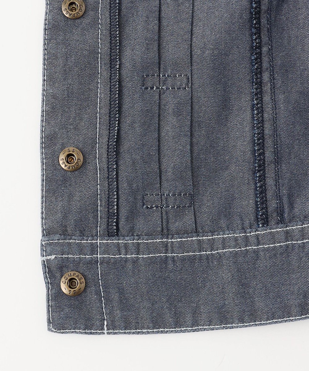 組曲 KIDS 【110-140㎝】ラウンドカラー デニムジャケット 