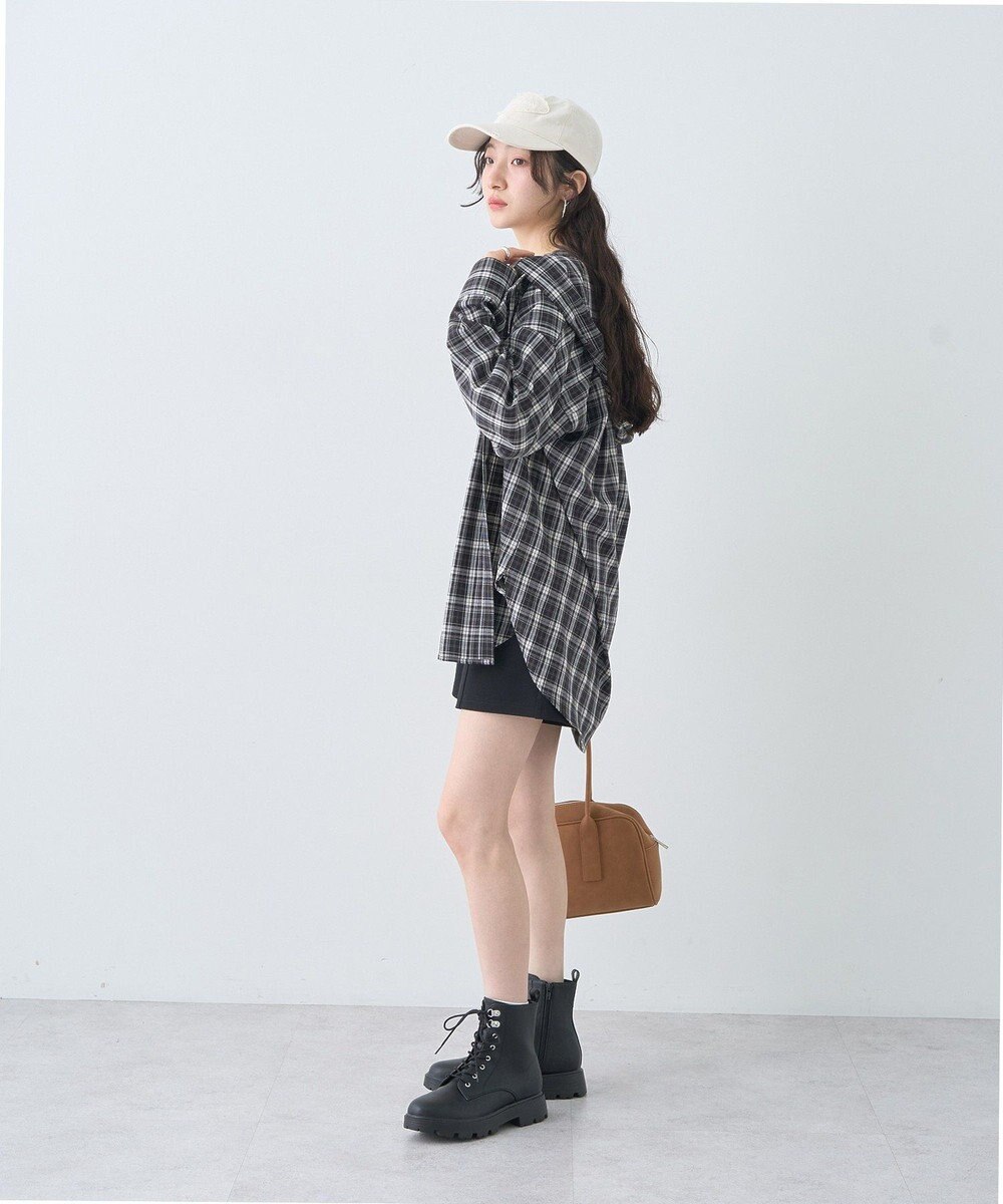 earth music&ecology ベルト付きタブデザインショートパンツ 