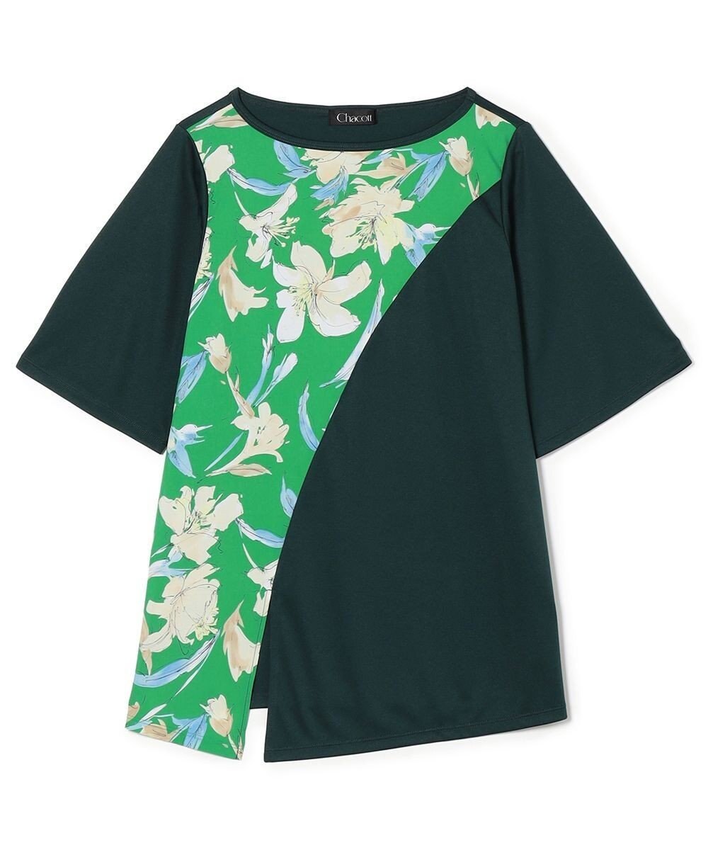 Chacott フラワープリントワンピースＴシャツ 