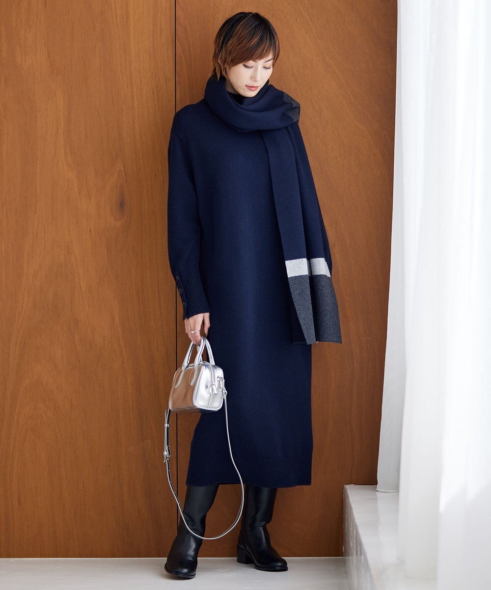 ICB ソフトカシミヤミックス ニットストール 