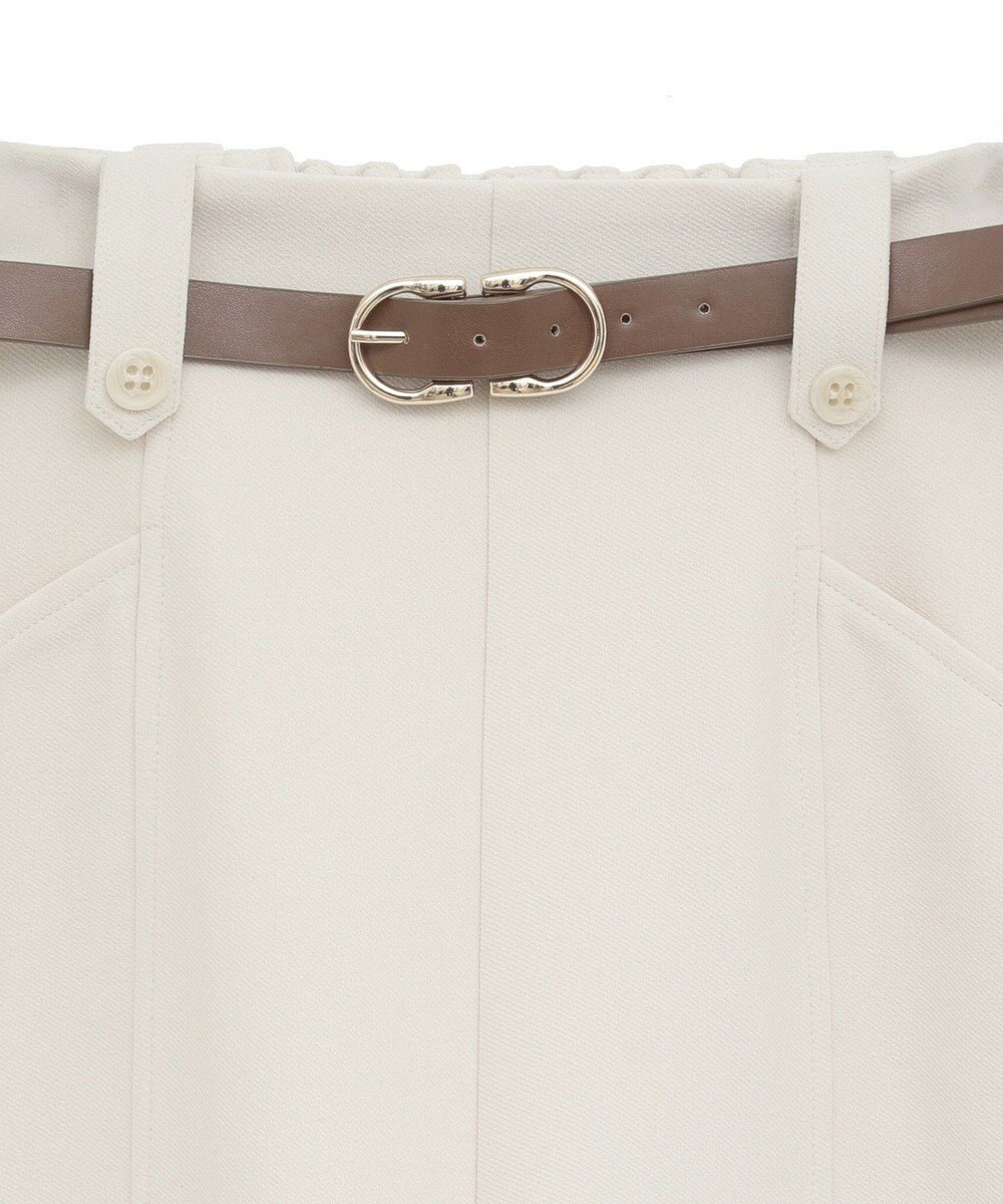 earth music&ecology ベルト付きタブデザインショートパンツ 