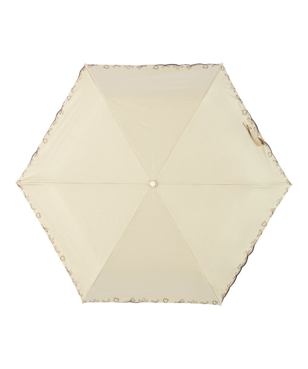 MOONBAT estaa 晴雨兼用 折りたたみ傘 ハートエンブロイダリー 日傘 遮光 遮熱 UV 