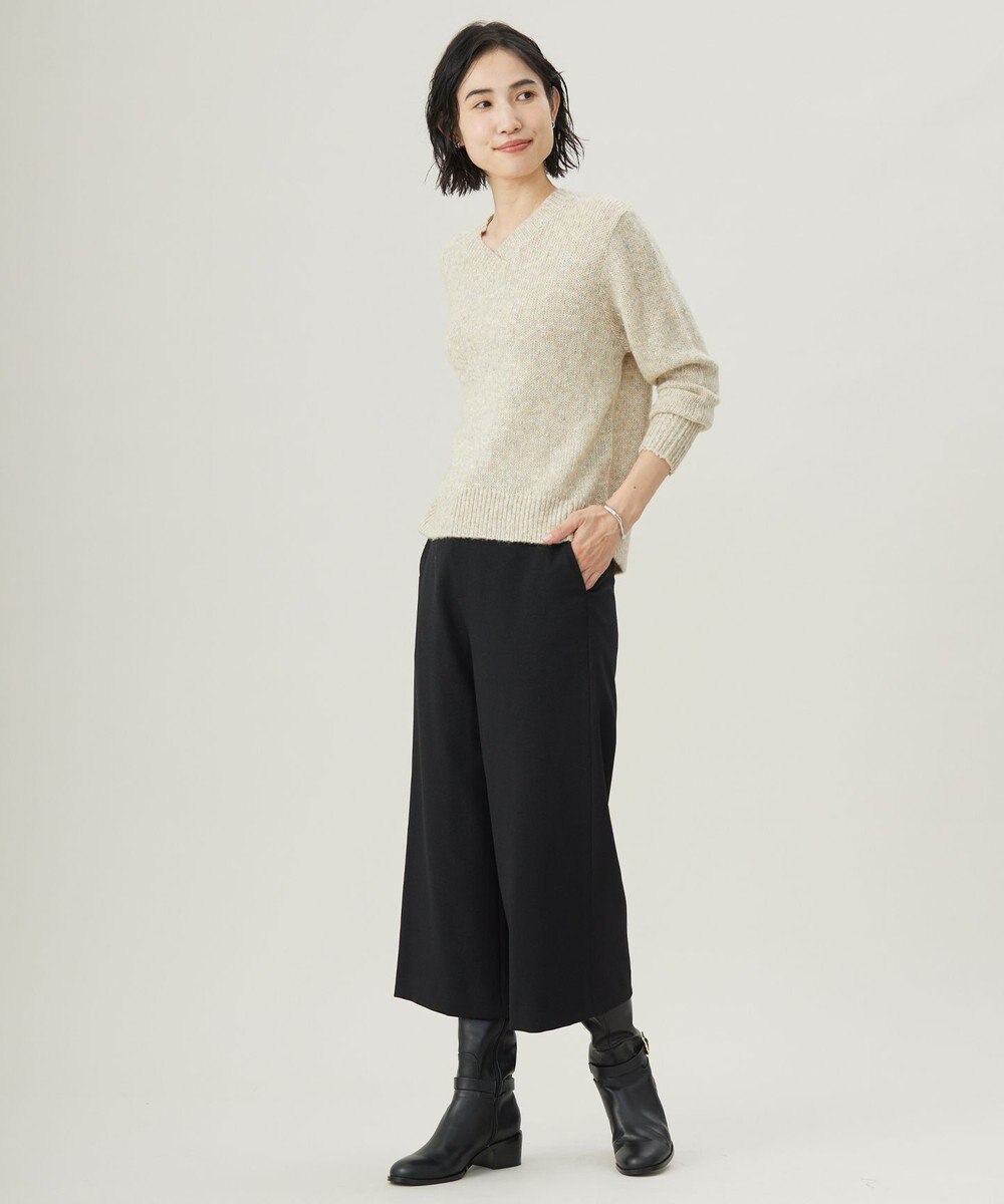 J.PRESS LADIES 【洗える】WARMY LUREX Vネック ニット 