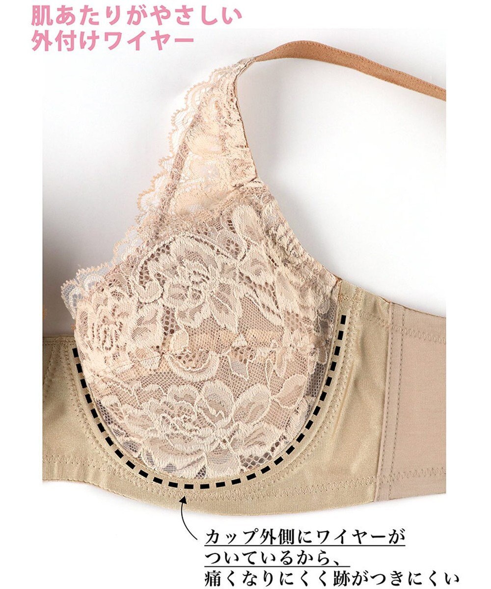 Wing ブラジャー ワイヤーが痛くなりにくい 綿混(カップ肌側・バック) フルカップブラ NB2704 ウイング／ワコール 