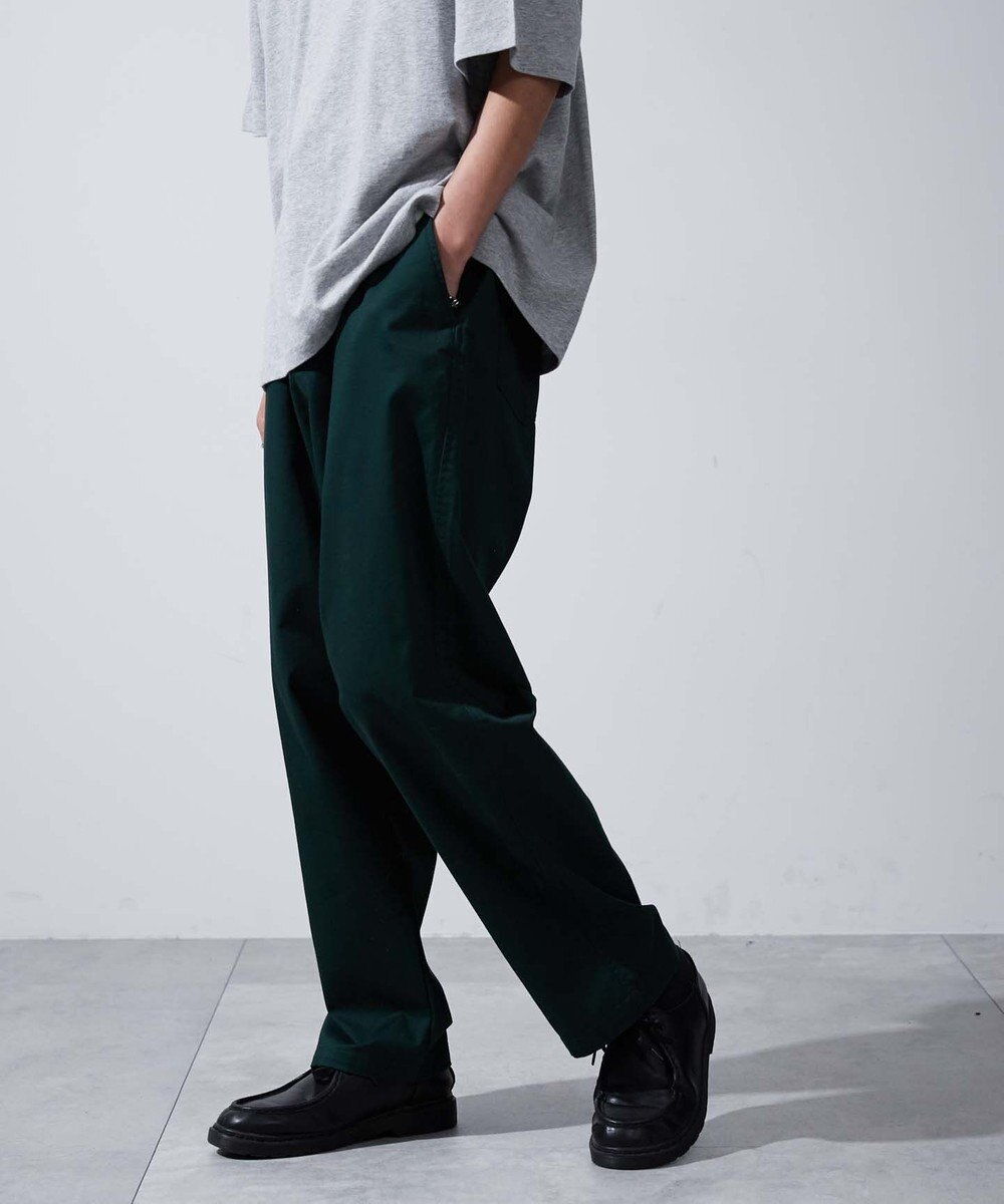 WEGO 【ユニセックス着用ITEM/ウエストゴム/手洗い可】チノイージーワイドパンツ 