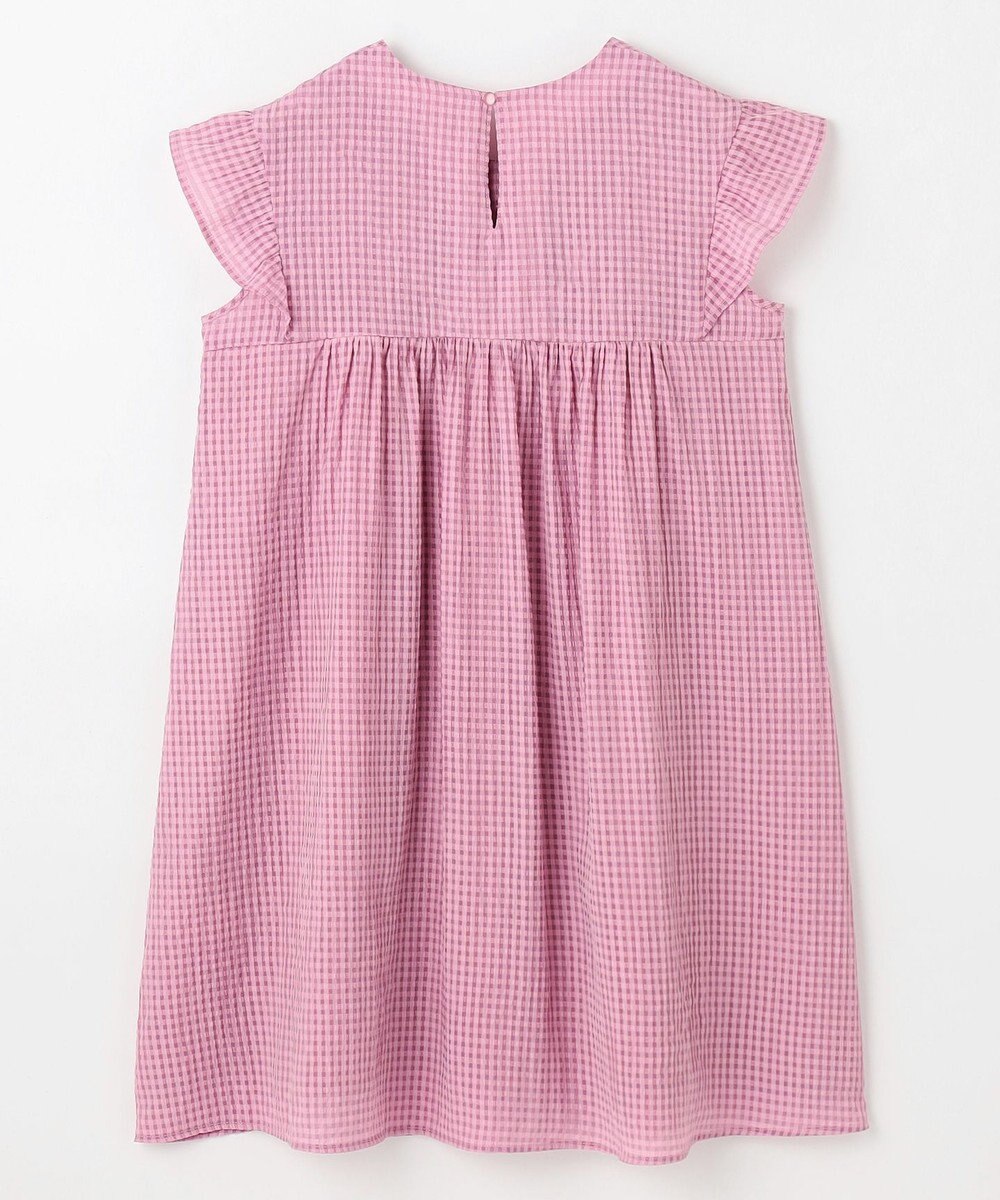 組曲 KIDS 【150-160㎝】ギンガムサッカー ワンピース 