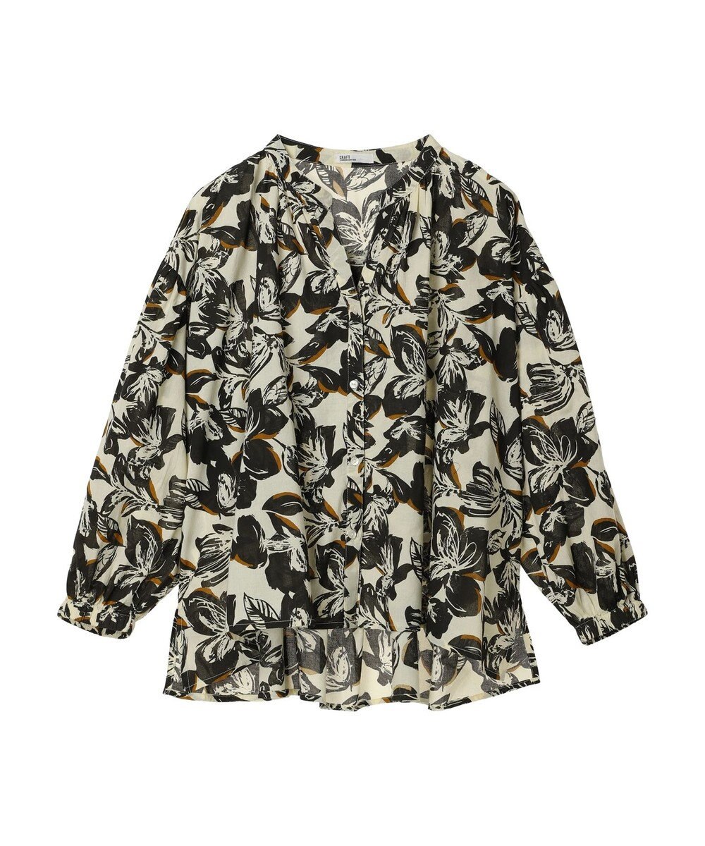 CRAFT STANDARD BOUTIQUE インド綿アソート柄シャツチュニック 