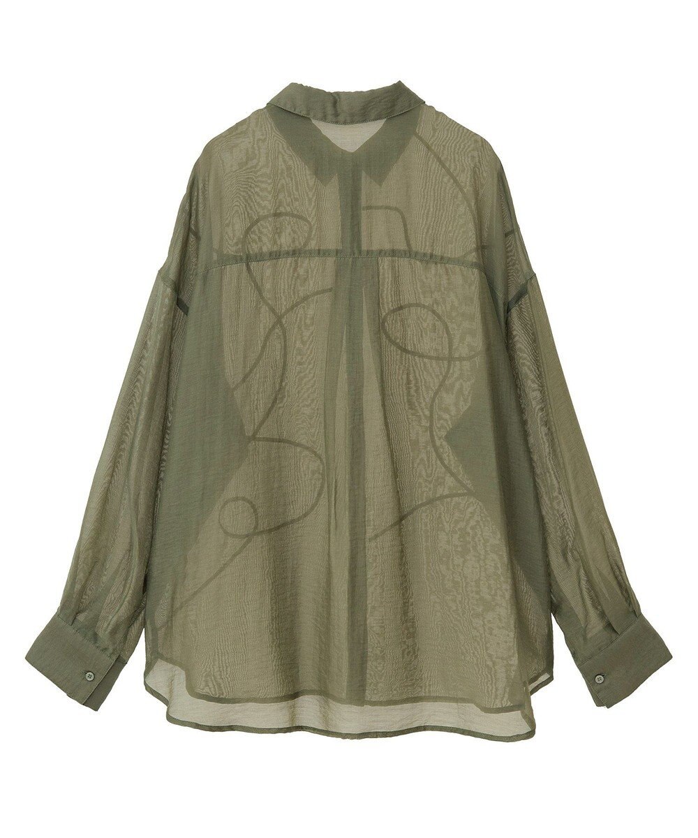 Green Parks ・ＥＬＥＮＣＡＲＥ　ＤＵＥ　テープ刺繍シアーシャツ 