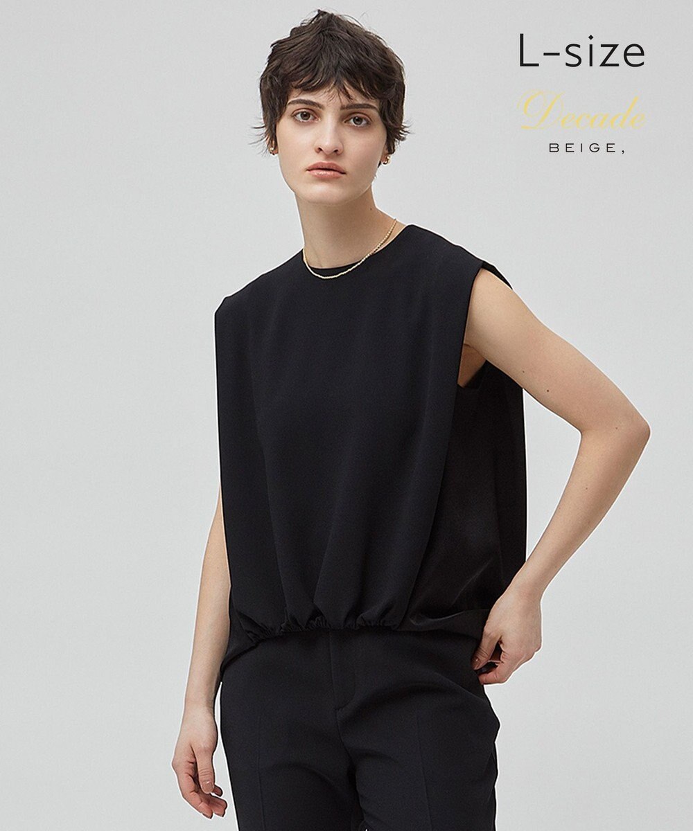 BEIGE， 【洗える・L-size】CINDY / ノースリーブブラウス 