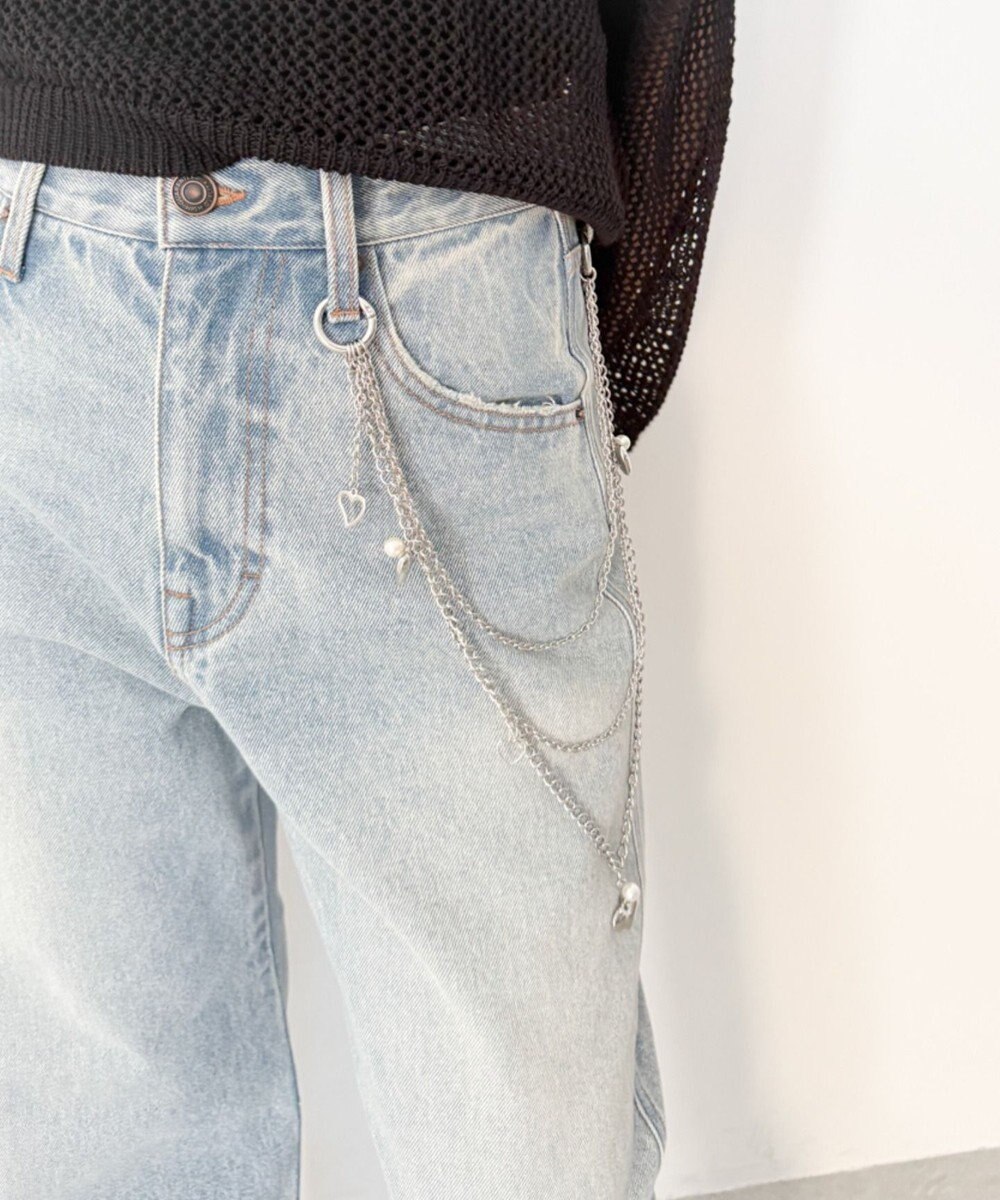 WEGO LパールMIXチャームウォレットチェーン 