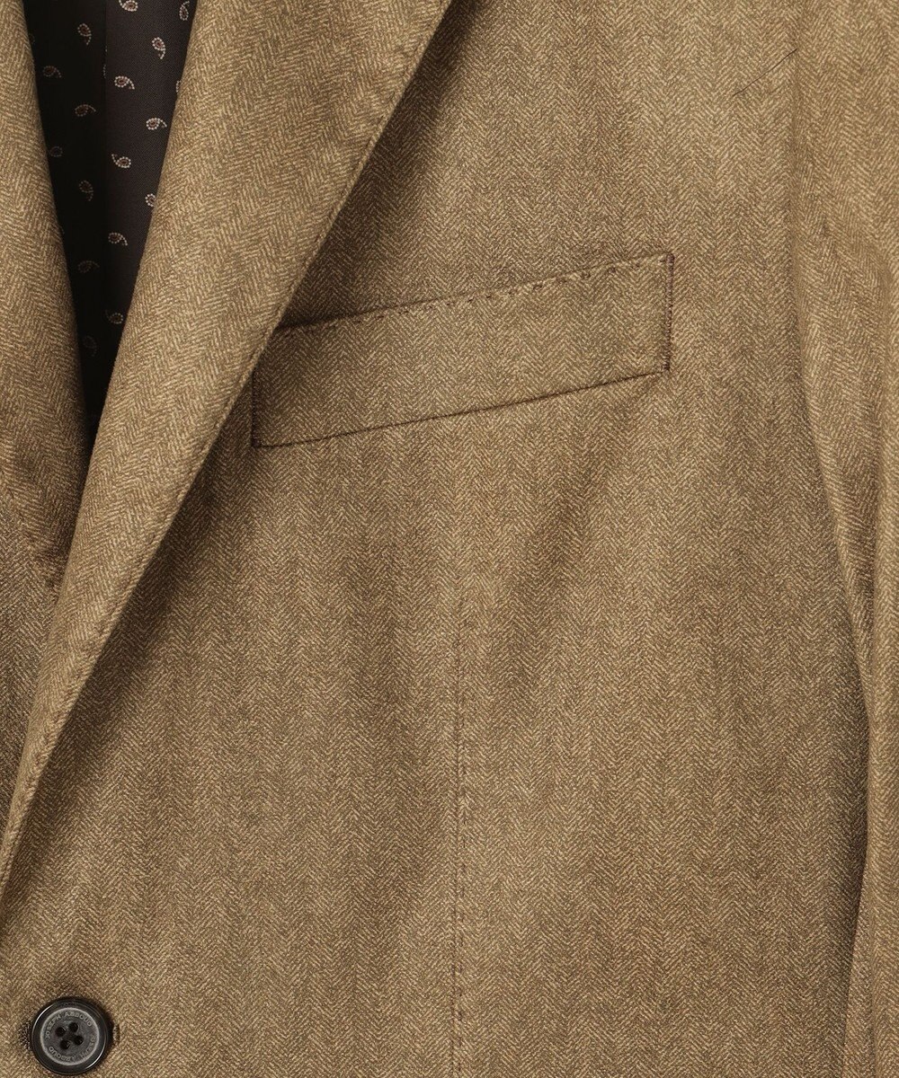 JOSEPH ABBOUD 【ストレッチ】ヘリンボンスウェード ジャケット 