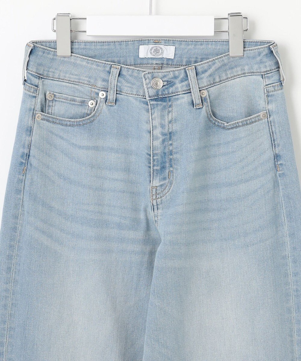 J.PRESS LADIES 【洗える】BASIC STRETCH DENIM ワイド ストレート デニム 