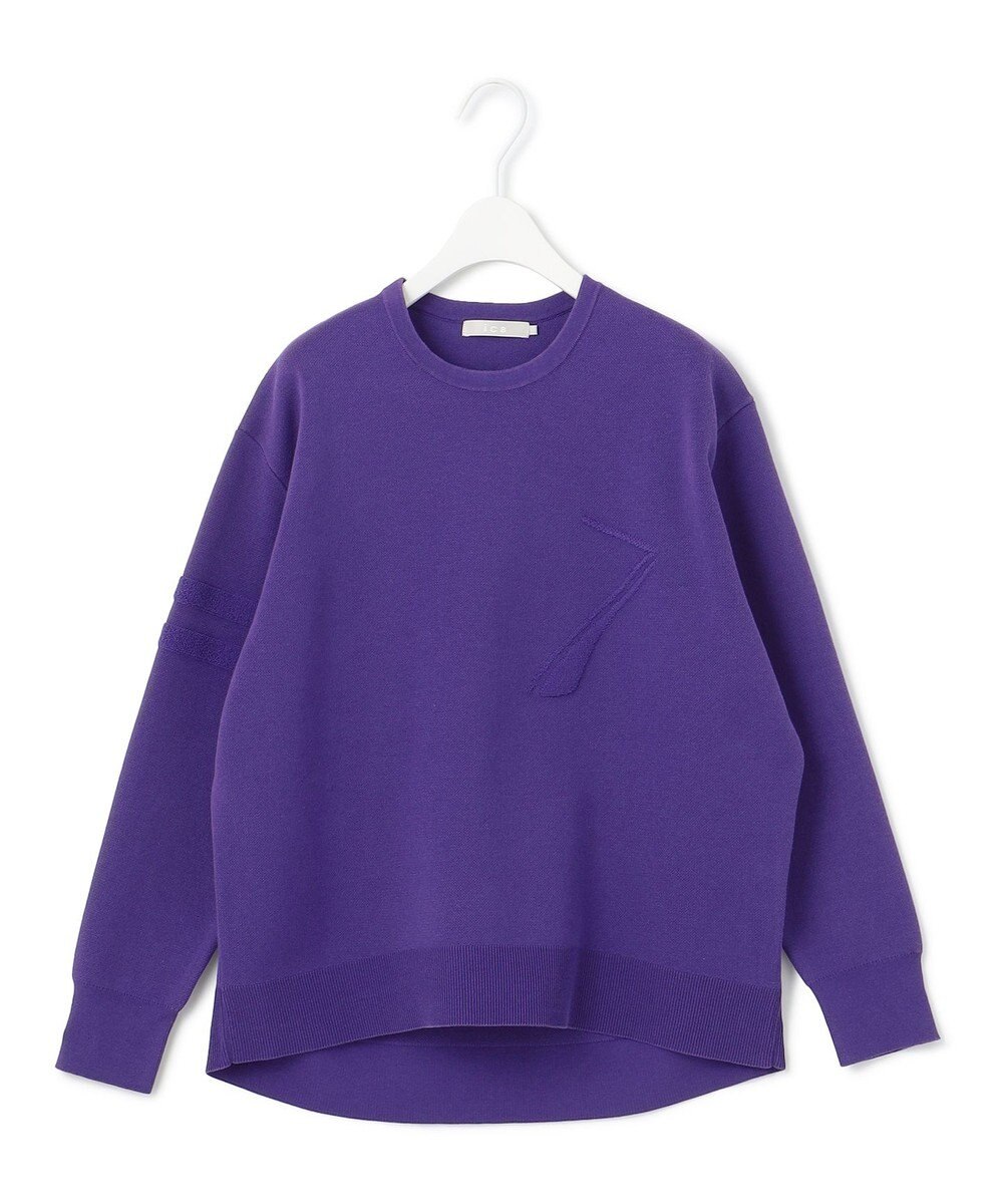 ICB 【洗える】ナンバリングカラーニット  プルオーバー 