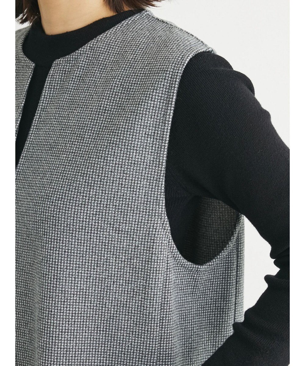 Green Parks 柄圧縮ポンチキーネックジャンスカ 