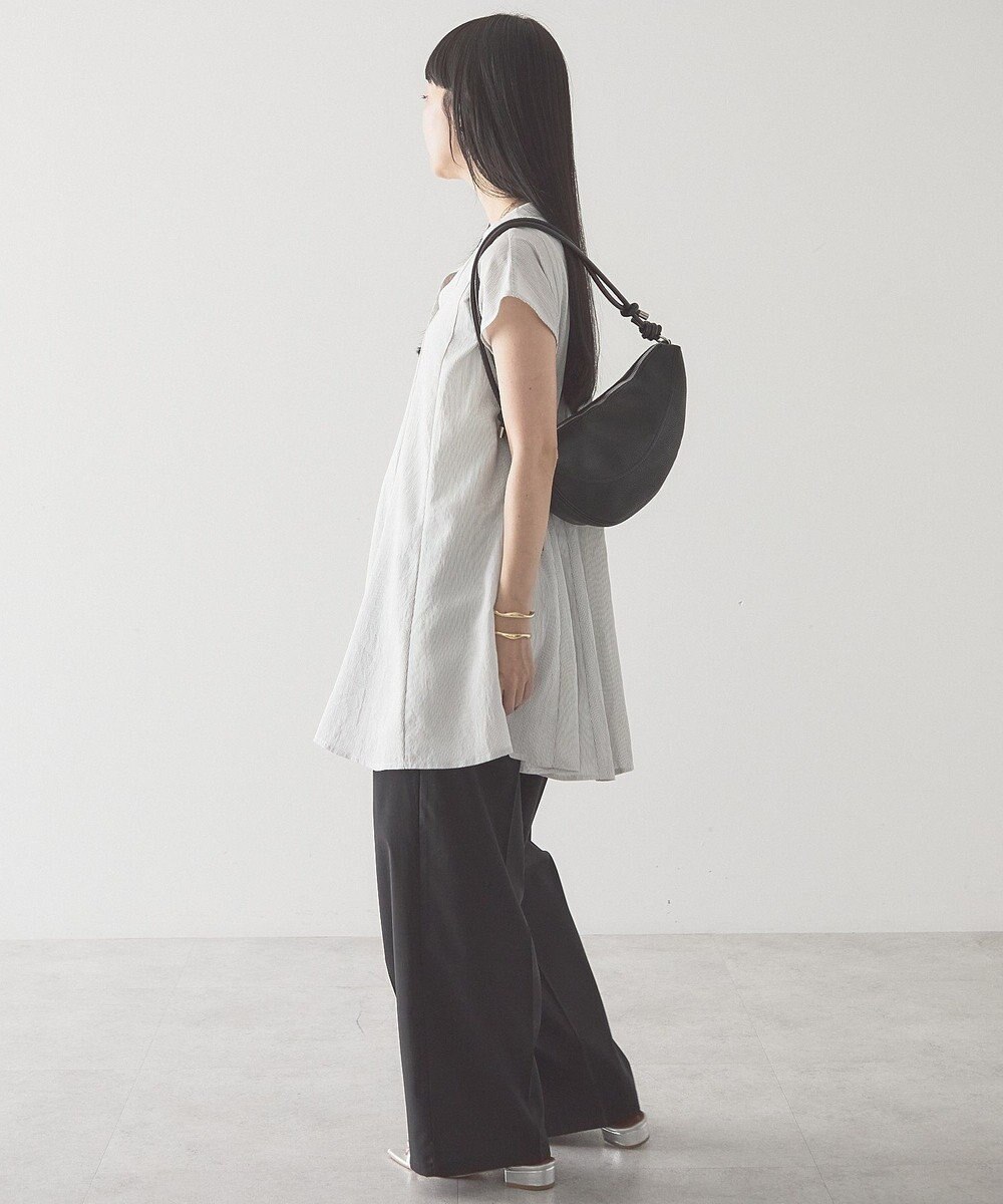 AMERICAN HOLIC 【予約】【接触冷感】フレンチスリーブフレアスキッパーブラウス 