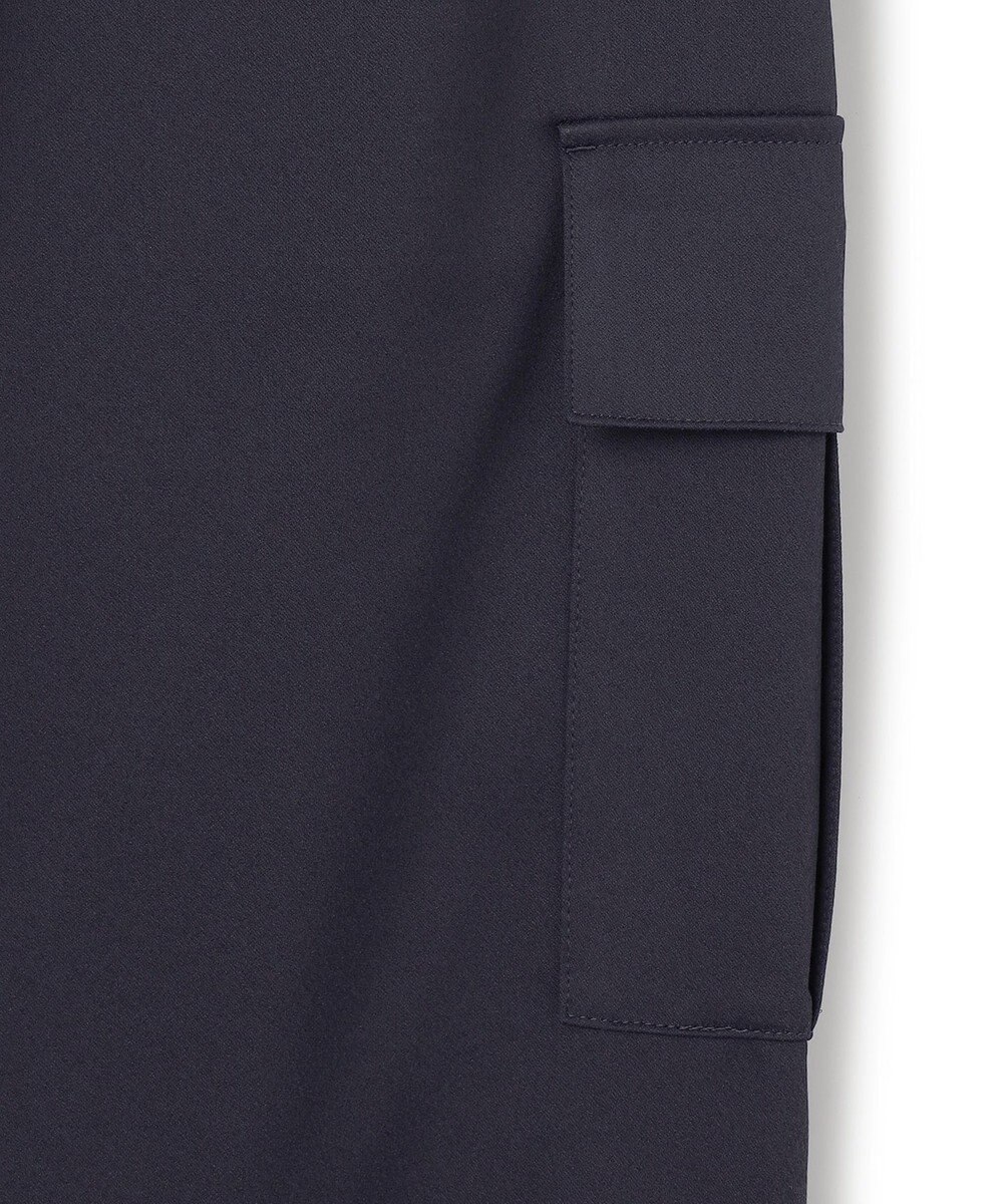 ICB L 【洗える】ウォームサテン カーゴスカート 